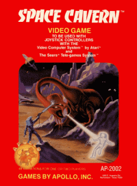 Space Cavern Atari 2600  box art